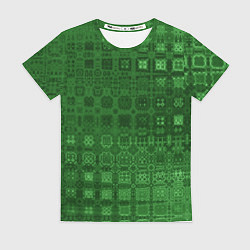 Футболка женская Текстура изумрудное мерцание, цвет: 3D-принт