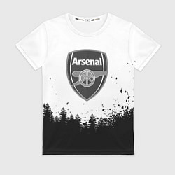 Женская футболка Arsenal черный лес