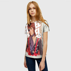 Футболка женская David Bowie Rebel Rebel, цвет: 3D-принт — фото 2
