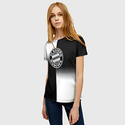 Футболка женская Бавария Мюнхен геометрия градиент, цвет: 3D-принт — фото 2