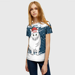 Футболка женская Кот Бендер - 2026, цвет: 3D-принт — фото 2