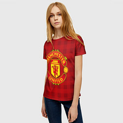 Футболка женская Manchester United, цвет: 3D-принт — фото 2