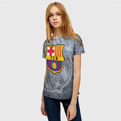 Футболка женская Barcelona, цвет: 3D-принт — фото 2