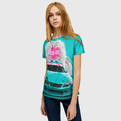 Футболка женская 2 JZ GTE, цвет: 3D-принт — фото 2