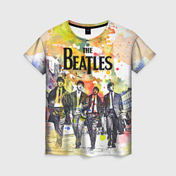 Футболка женская The Beatles: Colour Spray, цвет: 3D-принт