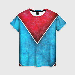 Футболка женская Grunge superhero line - геометрические линии, цвет: 3D-принт