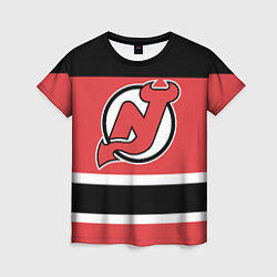 Футболка женская New Jersey Devils, цвет: 3D-принт