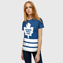 Футболка женская Toronto Maple Leafs цвета 3D-принт — фото 2