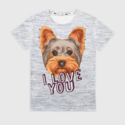 Женская футболка Йоркширский терьер