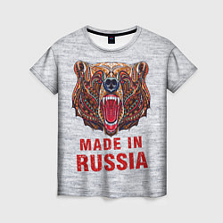 Футболка женская Bear: Made in Russia, цвет: 3D-принт