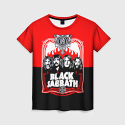 Футболка женская Black Sabbath: Red Sun, цвет: 3D-принт