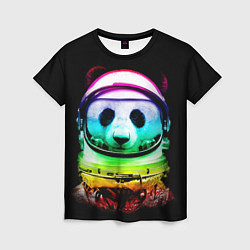 Футболка женская Панда космонавт, цвет: 3D-принт