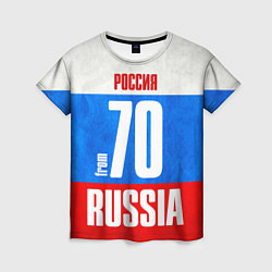 Футболка женская Russia: from 70, цвет: 3D-принт