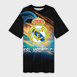 Женская длинная футболка Real Madrid