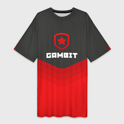 Футболка женская длинная Gambit Gaming Uniform, цвет: 3D-принт