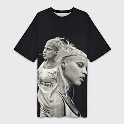 Женская длинная футболка Die Antwoord: Black Girl