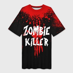 Женская длинная футболка Zombie Killer