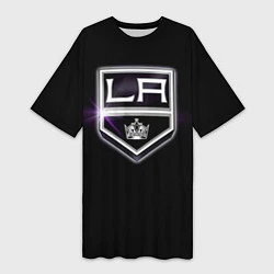 Футболка женская длинная Los Angeles Kings, цвет: 3D-принт