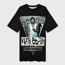 Футболка женская длинная Bring Me The Horizon, цвет: 3D-принт