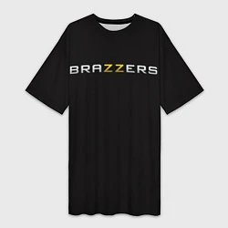 Футболка женская длинная Brazzers, цвет: 3D-принт