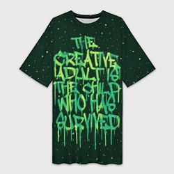 Женская длинная футболка The Creative