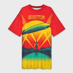 Женская длинная футболка Led Zeppelin: Hindenburg