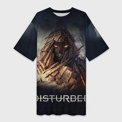 Женская длинная футболка Disturbed: Skull Mountain