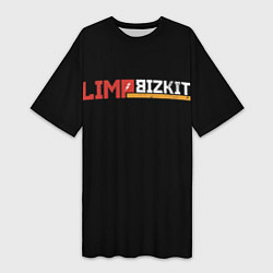 Футболка женская длинная Limp Bizkit, цвет: 3D-принт