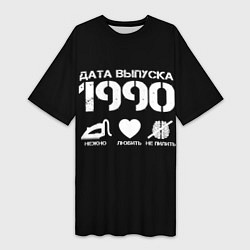 Женская длинная футболка Дата выпуска 1990