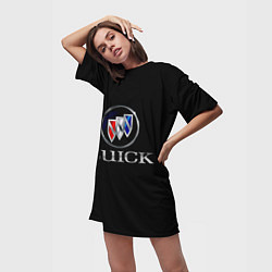 Футболка женская длинная Buick, цвет: 3D-принт — фото 2