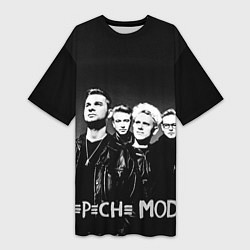 Женская длинная футболка Depeche Mode: mono