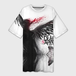 Женская длинная футболка Dead by April: Black angel
