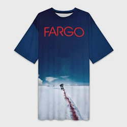 Футболка женская длинная Fargo, цвет: 3D-принт