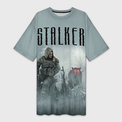 Женская длинная футболка STALKER: Dusk