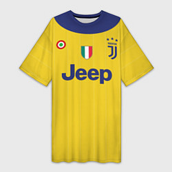 Футболка женская длинная Juventus FC: Dybala Guest 17/18, цвет: 3D-принт