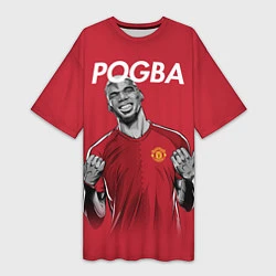 Женская длинная футболка FC MU: Pogba
