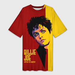 Футболка женская длинная Green Day: Billy Joe, цвет: 3D-принт