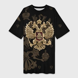 Женская длинная футболка Золотой Герб России