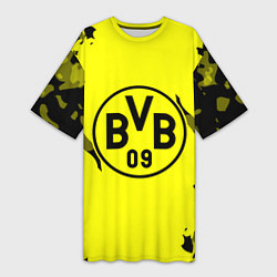 Женская длинная футболка FC Borussia Dortmund: Yellow & Black