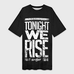 Футболка женская длинная Skillet: We Rise, цвет: 3D-принт