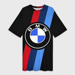 Женская длинная футболка BMW 2021 M SPORT БМВ М СПОРТ