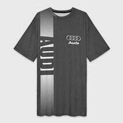 Футболка женская длинная Audi: Grey Sport, цвет: 3D-принт