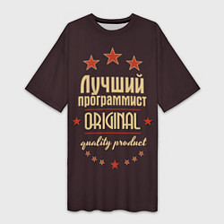 Женская длинная футболка Лучший программист: Original Quality