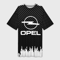 Женская длинная футболка Opel: Black Side