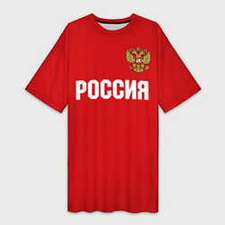 Футболка женская длинная Сборная России, цвет: 3D-принт