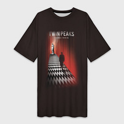 Футболка женская длинная Twin Peaks: Firewalk with me, цвет: 3D-принт
