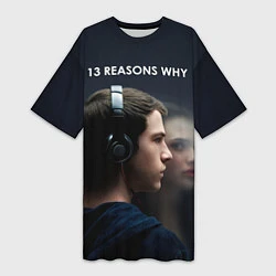 Женская длинная футболка 13 причин почему