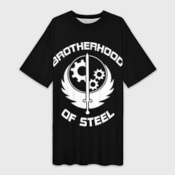 Женская длинная футболка Brothood of Steel
