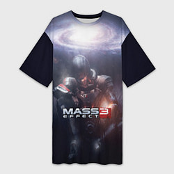 Женская длинная футболка Mass Effect 3