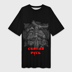 Женская длинная футболка Святая Русь